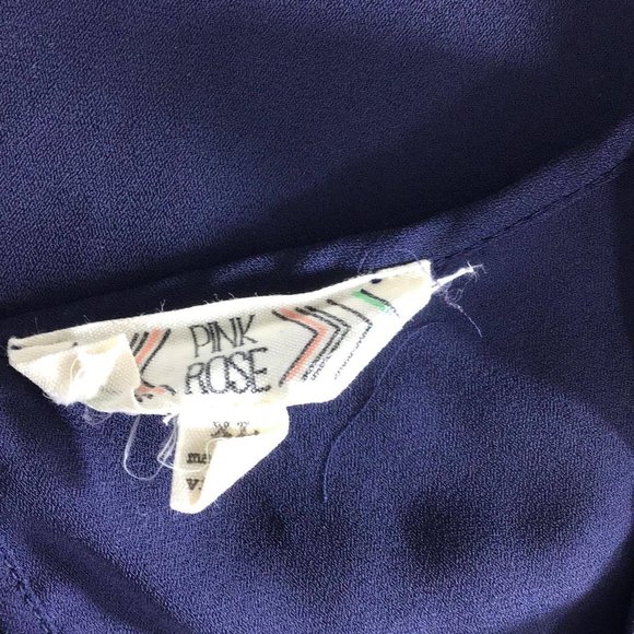 PINK ROSE Navy Top - Picture 6 of 7